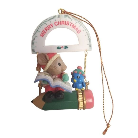 CHRISTMAS The Trimmerry Collectible Ornament Mouse and bird figures‎ - Picture 1 of 5